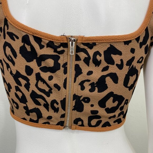 SHEIN Woman’s Leopard Print Top - Size M - Picture 4 of 6